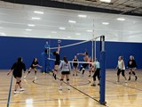 A Volleyball game in Homecourt