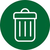 trash and recycling icon